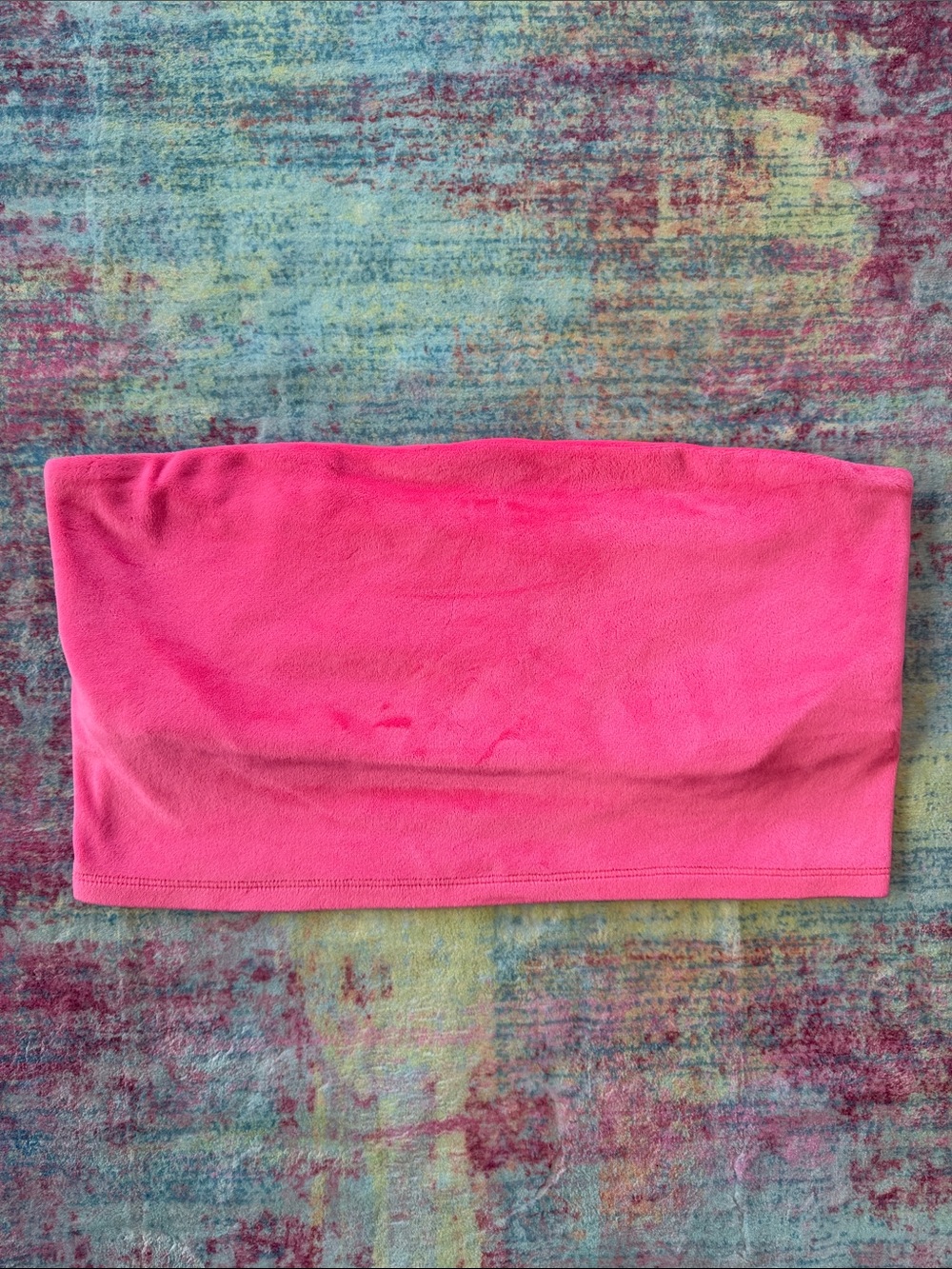 💙 aerie Women’s hot pink velour cropped tube top